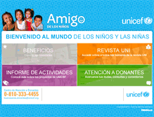 Tablet Screenshot of amigodelosninos.org.ar